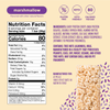 Nutrition Facts label and ingredient label for Mallow Munch