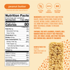 Nutrition facts and ingredient list for peanut butter mallow munch